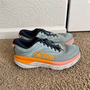 Hoka Running Shoes - Gray and Orange